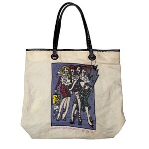 Betsey Johnson Betseyville Tote Bag 2011 Limited Edition Y2K Indie Sleaze Large